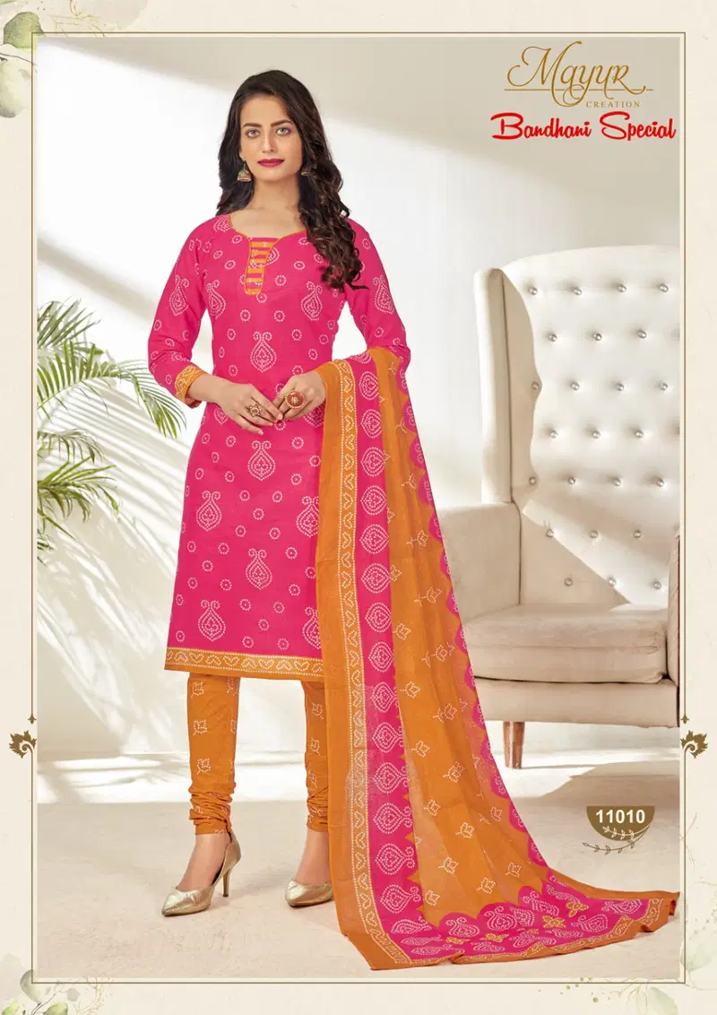 Mayur Bandhani Vol-11 Latest Fancy Designer Printed Pure Cotton Punjabi Salwar Suit Collection